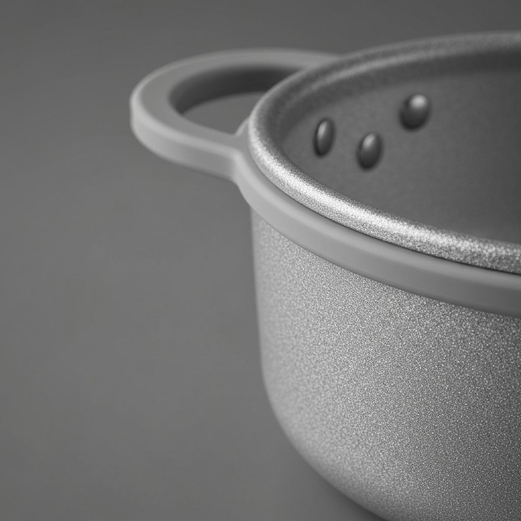 Close-up of Anyday cookware premium borosilicate glass and silicone seal